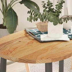 Sonata H Плот за маса, светлокафяв, 100x50x2 см, дъб масив, овална - Piese pentru mese