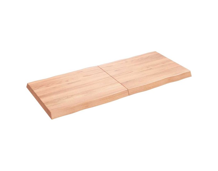 Sonata Blat masă, 140x60x(2-6) cm, maro, lemn tratat contur organic