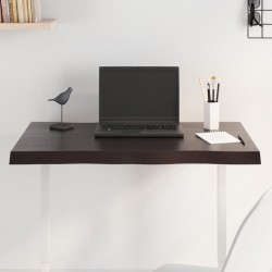 Sonata H Плот за маса тъмнокафяв 80x60x(2-4) см обработен масивен дъб - Piese pentru mese