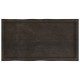 Sonata Blat masă, 100x50x6 cm, gri, lemn stejar tratat contur organic
