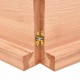 Sonata H Плот за маса светлокафяв 120x50x(2-6) см обработен масивен дъб