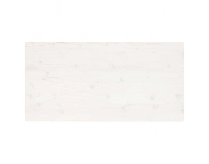 Sonata H Плот за маса, бял, 100x60x2,5 см, бор масив, правоъгълен