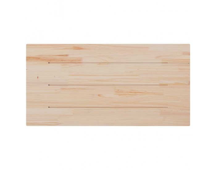 Sonata H Плот за маса, бял, 100x60x2,5 см, бор масив, правоъгълен