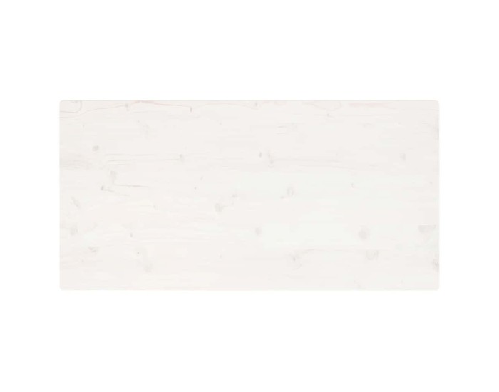 Sonata Blat de masă alb 110x60x2,5 cm lemn masiv de pin dreptunghiular