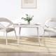 Sonata Blat de masă alb 110x60x2,5 cm lemn masiv de pin dreptunghiular