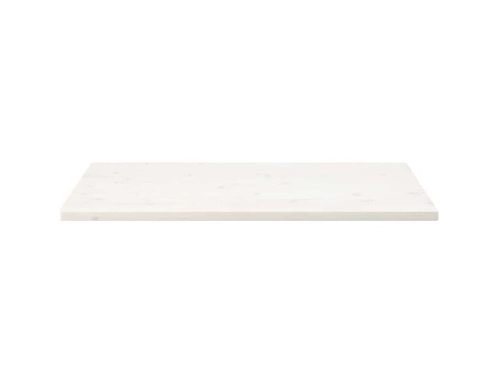 Sonata Blat de masă alb 110x60x2,5 cm lemn masiv de pin dreptunghiular