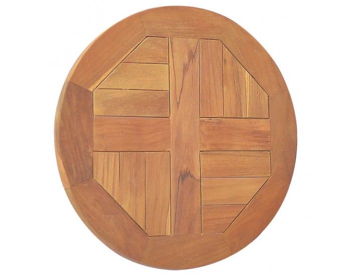 Sonata H Плот за маса, тиково дърво масив, кръгъл, 2,5 см, 40 см