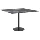 Sonata Blat masă negru 60x60cm 6mm sticlă securizată design de marmură