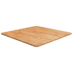 Sonata H Квадратен плот за маса, светлокафяв, 70x70x1,5 см, дъб масив - Piese pentru mese