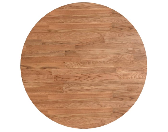 Sonata Blat de masă rotund maro deschis Ø60x1,5 cm lemn stejar tratat