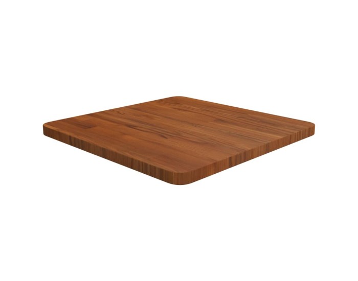 Sonata Blat de masă pătrat maro închis 50x50x2,5 cm lemn stejar tratat
