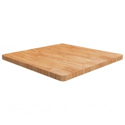 Sonata H Квадратен плот за маса, светлокафяв, 80x80x4 см, дъб масив - Piese pentru mese