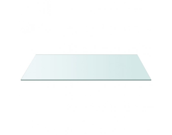 Sonata H Плот за маса прозрачен 50x100 см закалено стъкло