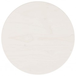 Sonata H Плот за маса, бял, Ø30x2,5 см, бор масив - Piese pentru mese