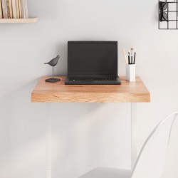 Sonata H Плот за маса светлокафяв 60x50x(2-6) см обработен масивен дъб - Piese pentru mese
