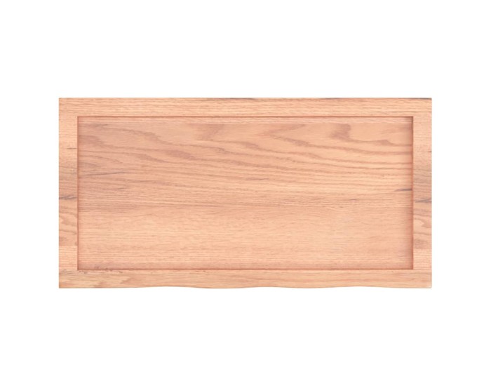 Sonata Blat de masă maro 80x40x(2-4) cm, lemn masiv stejar tratat