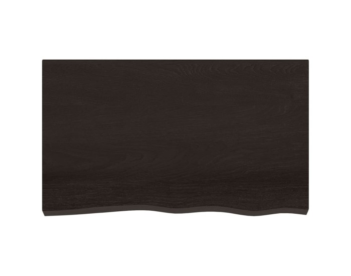 Sonata Blat de masă maro 100x60x(2-6) cm, lemn masiv stejar tratat
