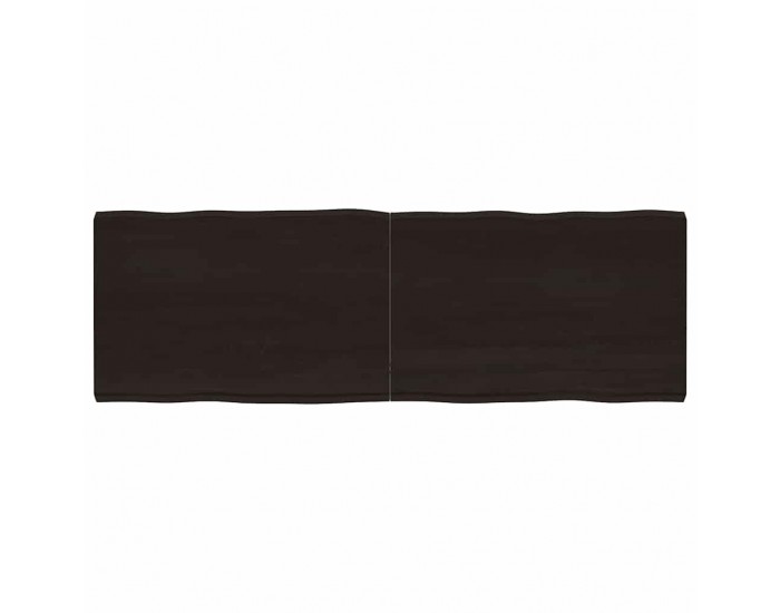 Sonata H Плот за маса тъмнокафяв 180x60x(2-6) см обработен масивен дъб