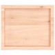 Sonata Blat de masă, 60x50x(2-4) cm, lemn masiv de stejar netratat
