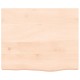 Sonata Blat de masă, 60x50x(2-4) cm, lemn masiv de stejar netratat