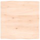 Sonata Blat masă 60x60x2 cm lemn masiv stejar netratat contur organic