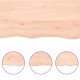 Sonata Blat masă 60x60x2 cm lemn masiv stejar netratat contur organic