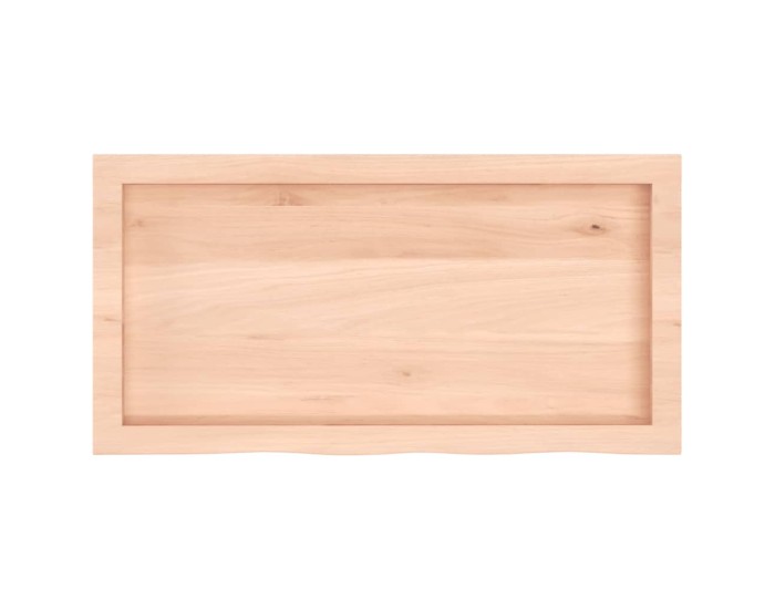 Sonata Blat de masă, 80x40x(2-4) cm, lemn masiv de stejar netratat