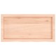 Sonata Blat de masă, 80x40x(2-4) cm, lemn masiv de stejar netratat
