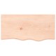 Sonata Blat de masă, 80x40x(2-4) cm, lemn masiv de stejar netratat