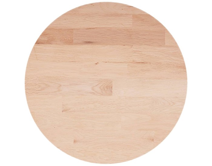 Sonata Blat de masă rotund, Ø30x1,5 cm, lemn masiv stejar netratat