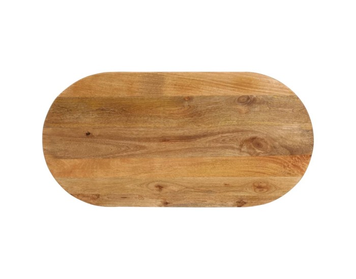Sonata Blat de masă oval, 90x40x3,8 cm, lemn masiv de mango