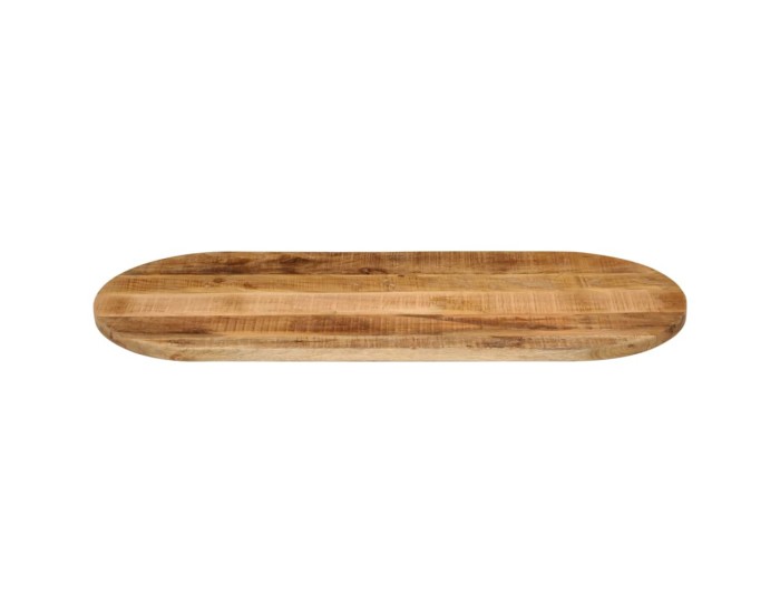 Sonata Blat de masă oval, 90x40x3,8 cm, lemn masiv mango brut
