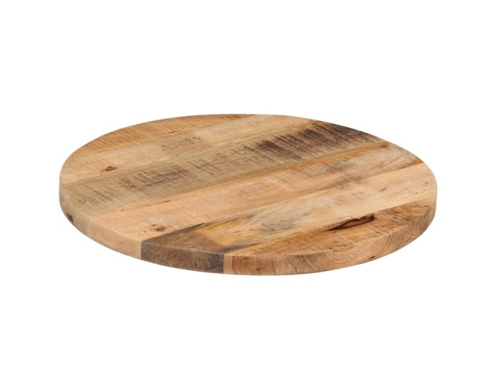 Sonata Blat de masă rotund, Ø 40x1,5 cm, lemn masiv de mango brut