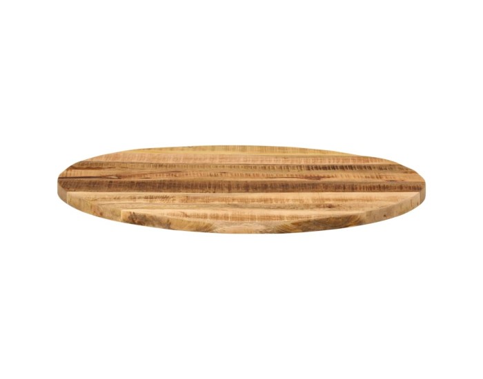 Sonata Blat de masă, Ø 80x3,8 cm, lemn masiv de mango brut, rotund