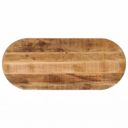 Sonata H Плот за маса 110x40x2,5 см овален масивно дърво грубо манго - Piese pentru mese
