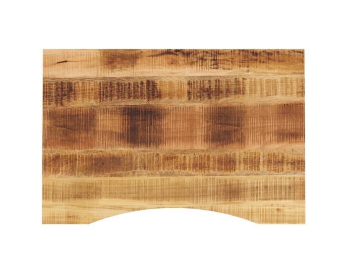 Sonata Blat birou cu decupaj curbat 90x60x2,5 cm lemn masiv mango brut