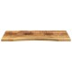 Sonata Blat birou cu decupaj curbat 90x60x2,5 cm lemn masiv mango brut