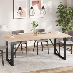Sonata H Плотове за маси, 4 бр, 100x50x2,5 см, правоъгълни, бор масив - Piese pentru mese