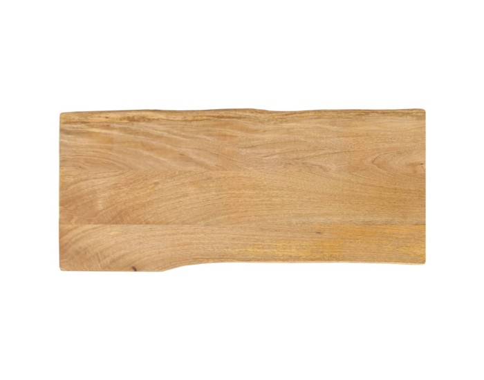 Sonata Blat masă cu margini naturale, 80x40x2,5 cm, lemn masiv mango