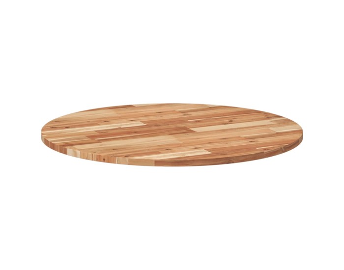 Sonata Blat de masă rotund, Ø80x2 cm, lemn masiv de acacia
