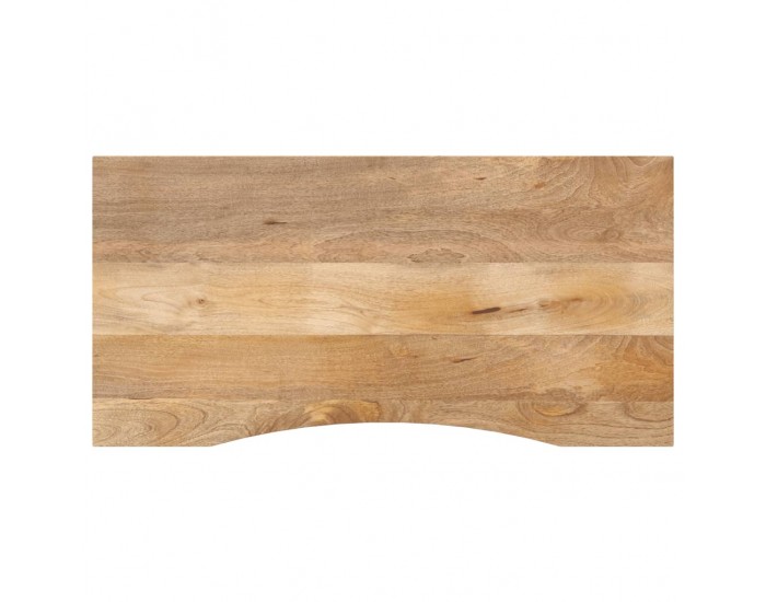 Sonata H Плот за бюро с извивка 120x60x2,5 см грубо мангово дърво масив