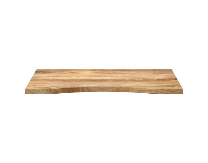 Sonata Blat birou cu decupaj curbat 100x60x2,5 cm lemn masiv mango