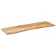 Sonata Blat birou cu decupaj curbat 160x50x2,5cm lemn masiv mango brut