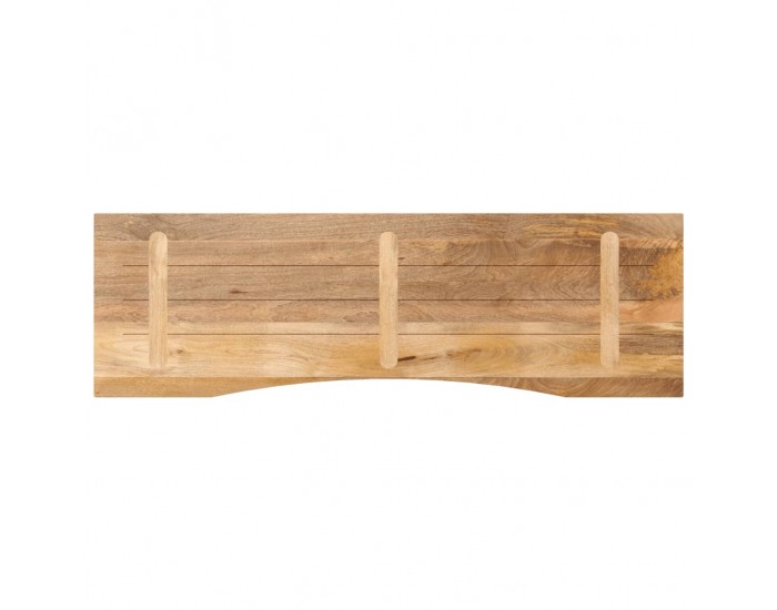 Sonata H Плот за бюро с извивка 160x50x2,5 см грубо мангово дърво масив