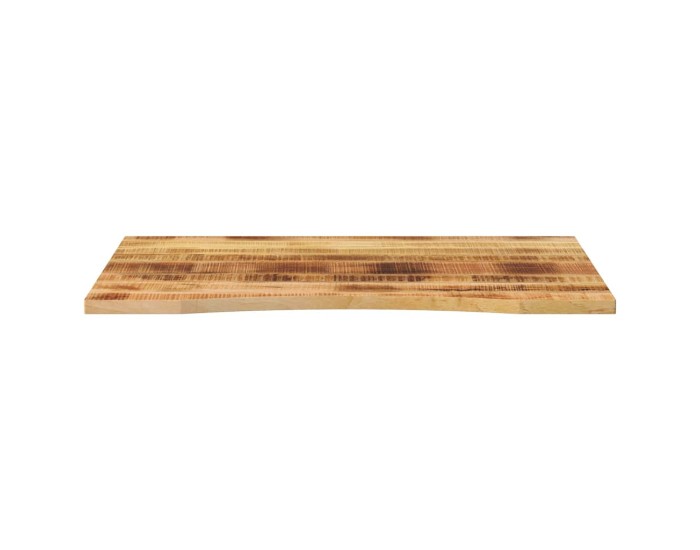 Sonata Blat birou cu decupaj curbat 110x80x2,5cm lemn masiv mango brut