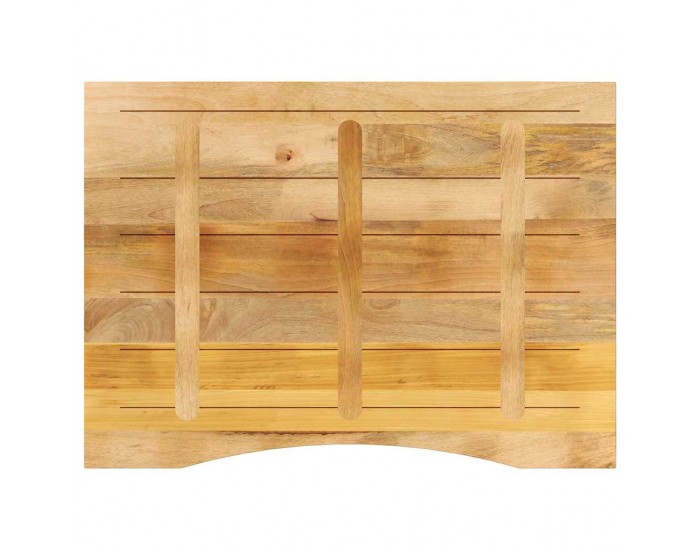 Sonata H Плот за бюро с извивка 110x80x2,5 см грубо мангово дърво масив