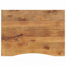 Sonata H Плот за бюро с извивка 100x80x2,5 см грубо мангово дърво масив - Piese pentru mese