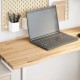 Sonata H Плот на бюро 120x50x2,5 cm необработен масивен дъб правоъгълна