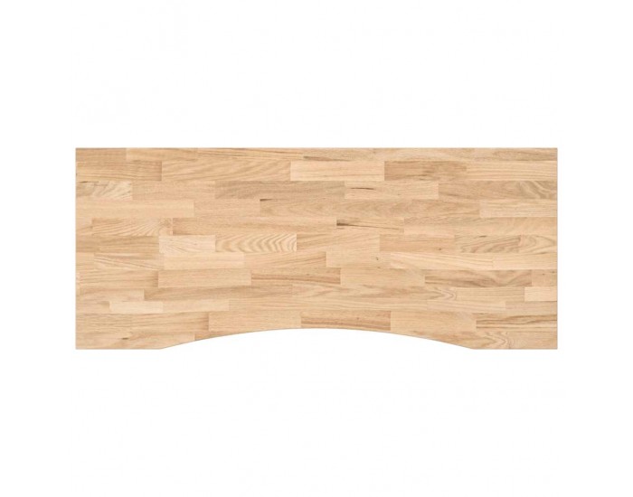 Sonata H Плот на бюро 120x50x2,5 cm необработен масивен дъб правоъгълна