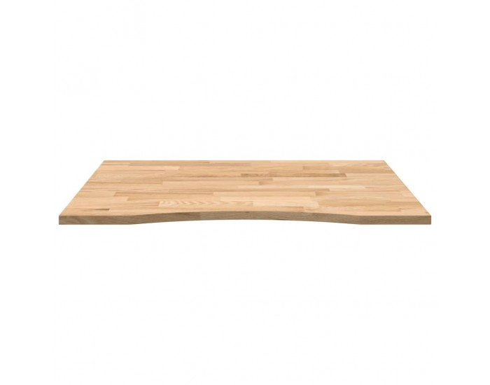 Sonata H Плот на бюро 100x80x2,5 cm необработен масивен дъб правоъгълна